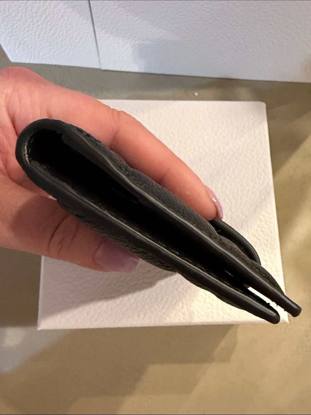 DIOR | ✨NEW✨ Dior Caro Dandelion Card Holder in Black Supple Cannage Calfskin - Picture 8 of 11